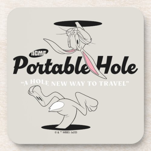 LOONEY TUNES  BUGS BUNNY ACME Portable Hole Beverage Coaster