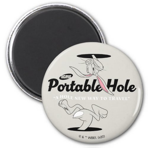 LOONEY TUNES  BUGS BUNNY ACME Portable Hole Magnet