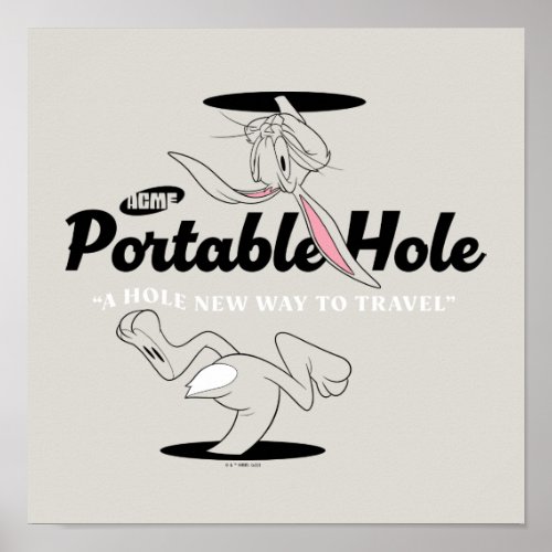 LOONEY TUNES  BUGS BUNNY ACME Portable Hole Poster