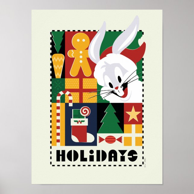 LOONEY TUNES™ BUGS BUNNY™ Holidays Badge Poster (Front)