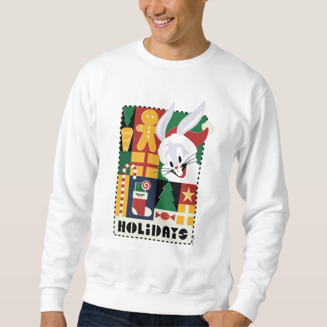 LOONEY TUNES™ BUGS BUNNY™ Holidays Badge Sweatshirt (Front)