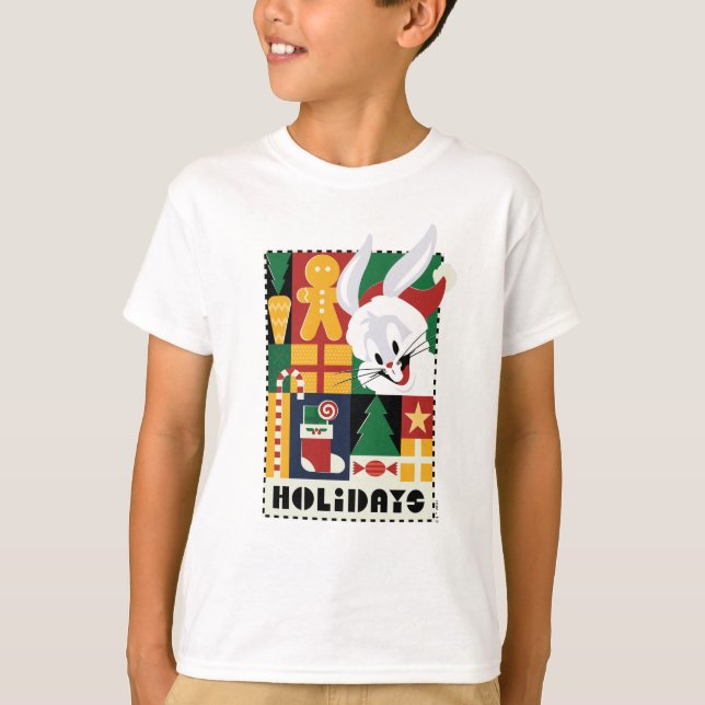 LOONEY TUNES™ BUGS BUNNY™ Holidays Badge T-Shirt (Front)