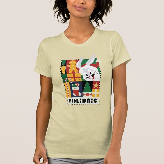 LOONEY TUNES™ BUGS BUNNY™ Holidays Badge T-Shirt (Front)