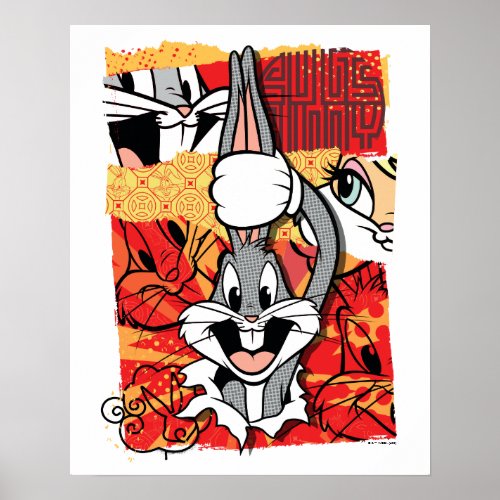 LOONEY TUNES  BUGS BUNNY Pop_up Graphic Poster