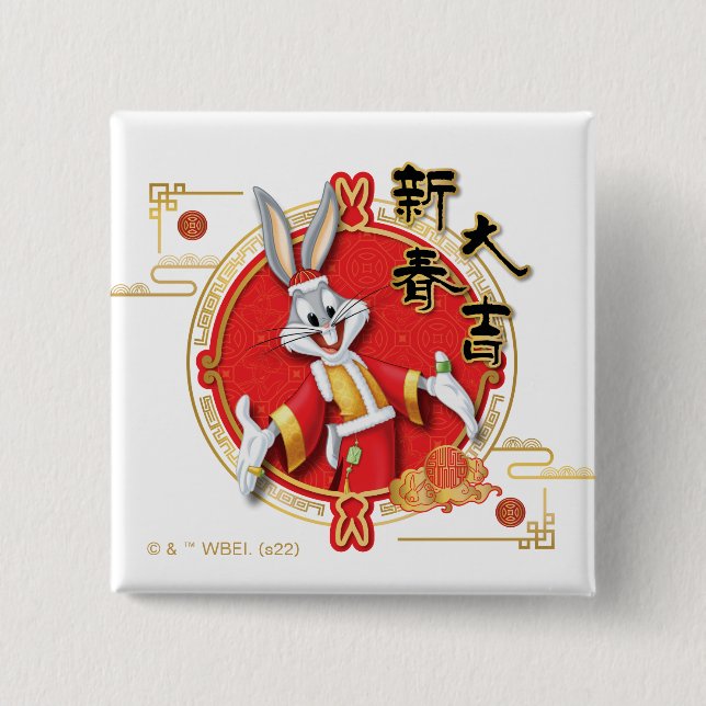 LOONEY TUNES™ | BUGS BUNNY™ Spring Fortune Button (Front)