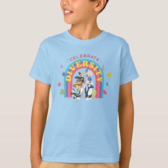 LOONEY TUNES™ - Celebrate Diversity Pride Rainbow T-Shirt (Front)