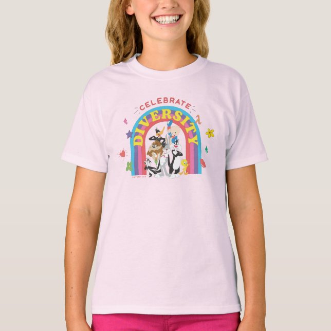LOONEY TUNES™ - Celebrate Diversity Pride Rainbow T-Shirt (Front)