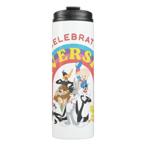 LOONEY TUNES _ Celebrate Diversity Pride Rainbow Thermal Tumbler