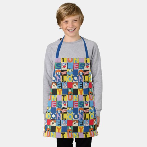 LOONEY TUNES Character Checker Blocks Apron