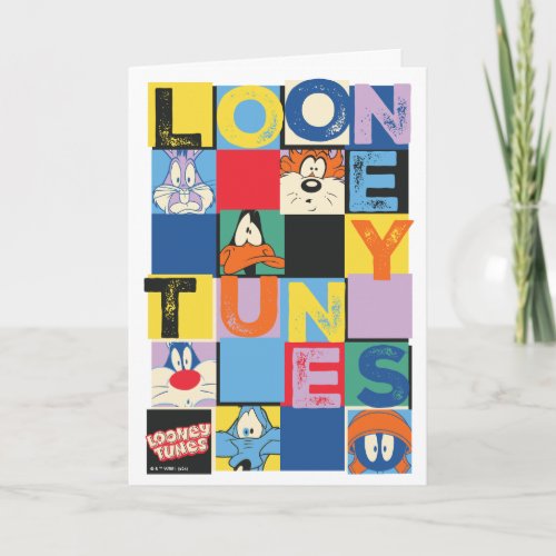 LOONEY TUNES Character Checker Blocks Card