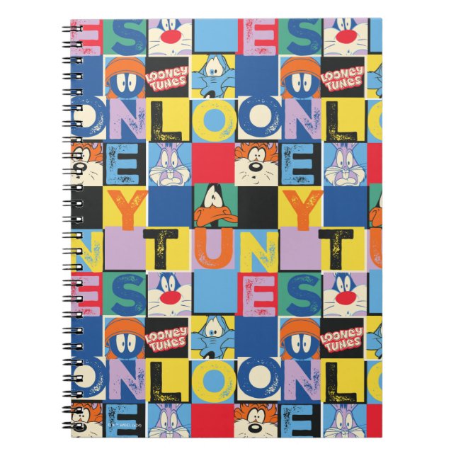 LOONEY TUNES™ Character Checker Blocks Notebook (Front)