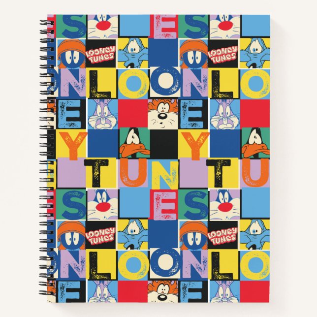 LOONEY TUNES™ Character Checker Blocks Notebook (Front)
