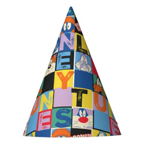 LOONEY TUNES Character Checker Blocks Party Hat