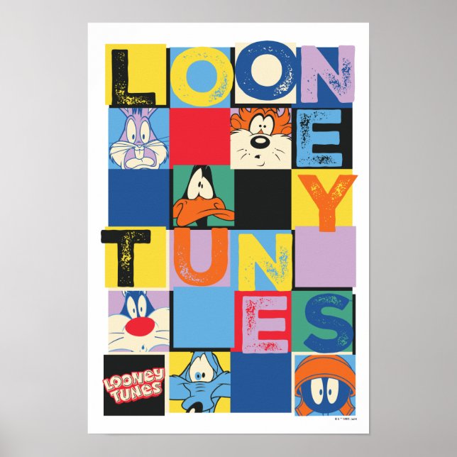 LOONEY TUNES™ Character Checker Blocks Poster (Front)