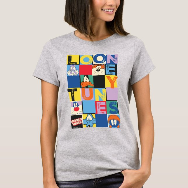 LOONEY TUNES™ Character Checker Blocks T-Shirt (Front)