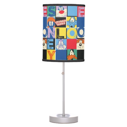 LOONEY TUNES Character Checker Blocks Table Lamp