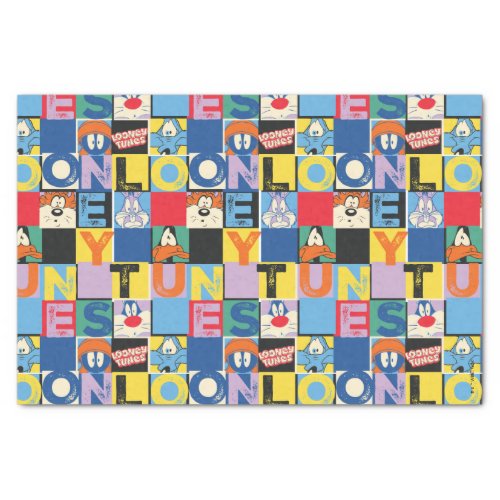 LOONEY TUNES Character Checker Blocks Tissue Paper