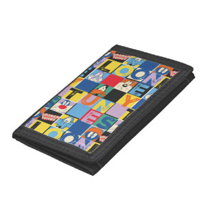 LOONEY TUNES™ Character Checker Blocks Tri-fold Wallet