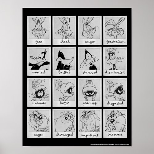 LOONEY TUNES Character Emotion Chart
