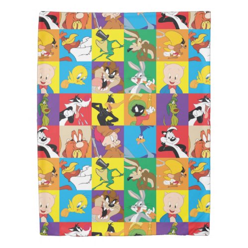 LOONEY TUNES Character Grid Duvet Cover