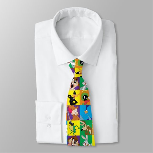 LOONEY TUNES Character Grid Neck Tie