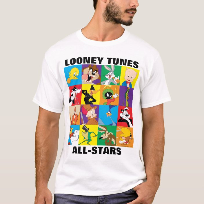 Looney Tunes Character Grid T Shirt Zazzle Com