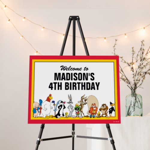 LOONEY TUNES Character Group  Birthday Sign