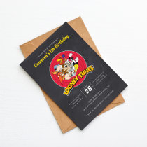 LOONEY TUNES™ Character Group Chalkboard Birthday Invitation