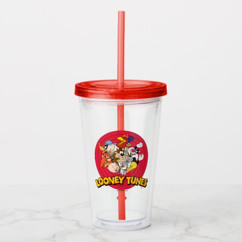 LOONEY TUNES Character Logo Acrylic Tumbler