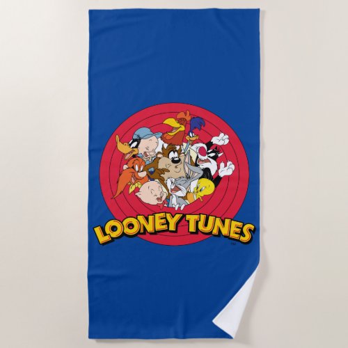 LOONEY TUNES Character Logo Beach Towel