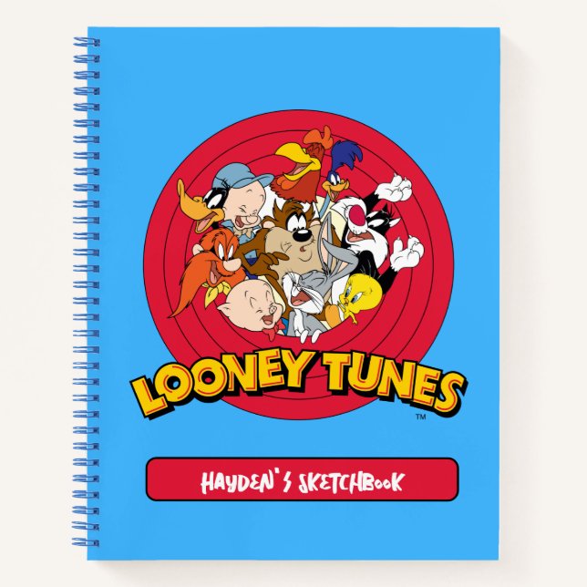 LOONEY TUNES™ Character Logo Drawing Notebook (Front)