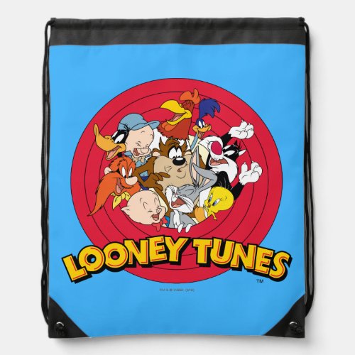 LOONEY TUNES Character Logo Drawstring Bag