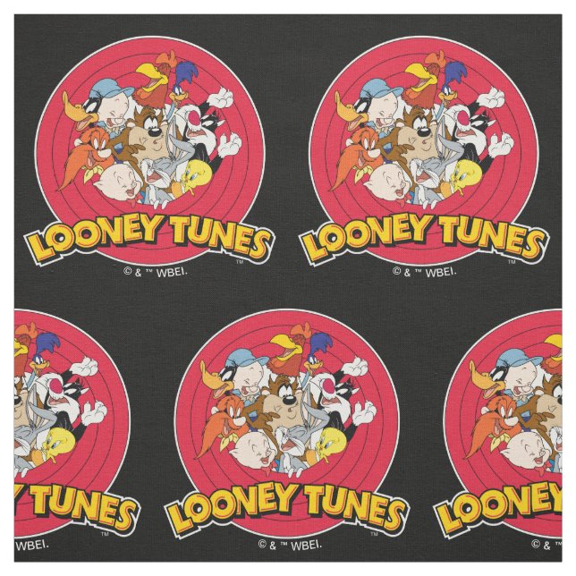 LOONEY TUNES™ Character Logo Fabric (Swatch)