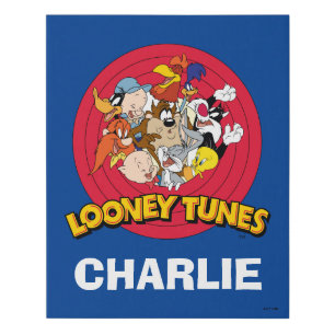 LOONEY TUNES™ Character Logo Faux Canvas Print