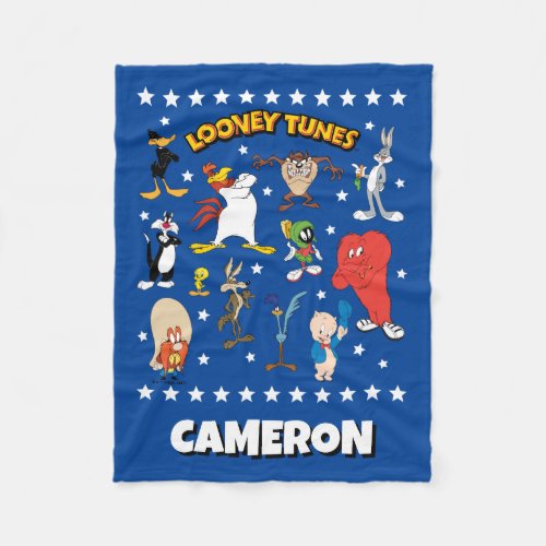 LOONEY TUNES Character Logo Fleece Blanket