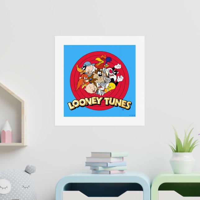 LOONEY TUNES™ Character Logo Foil Prints (In Situ (Nursery))
