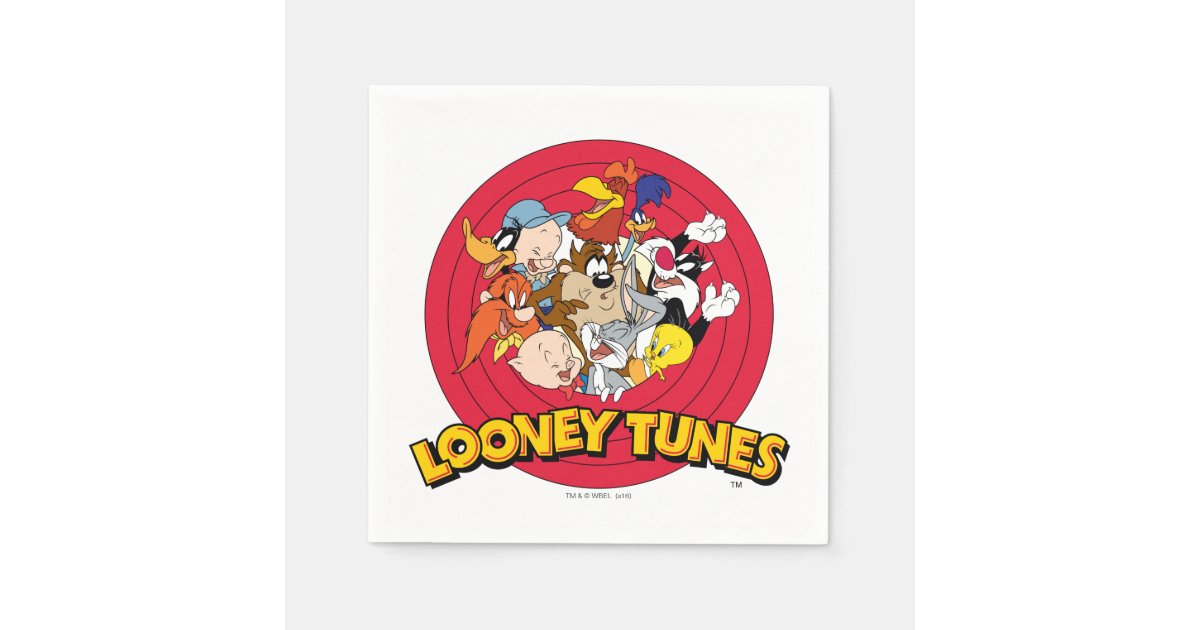 LOONEY TUNES™ Character Logo Napkins | Zazzle