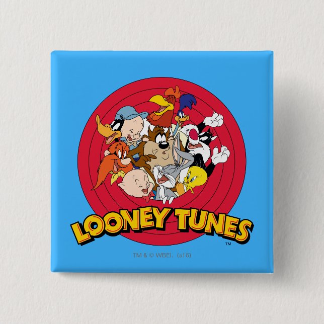 LOONEY TUNES™ Character Logo Pinback Button (Front)