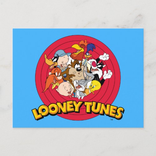 LOONEY TUNES Character Logo Postcard