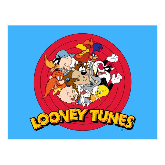 LOONEY TUNES™ Character Logo Postcard | Zazzle.com