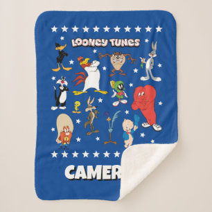 LOONEY TUNES™ Character Logo Sherpa Blanket