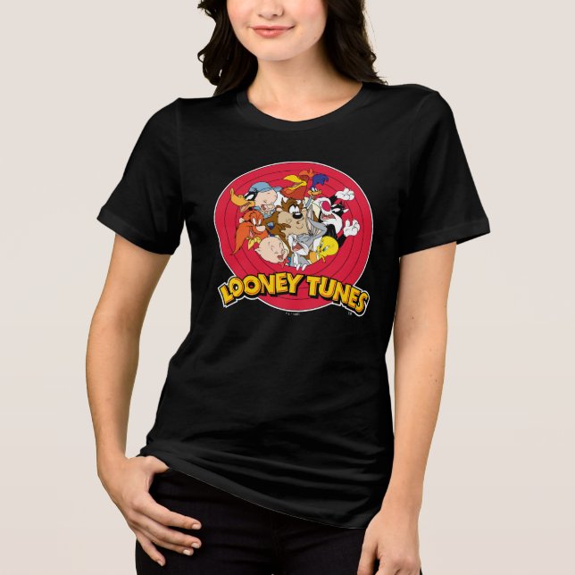 LOONEY TUNES™ Character Logo Tri-Blend Shirt (Front)