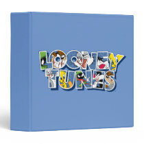 LOONEY TUNES™ Characters in Lettering 3 Ring Binder
