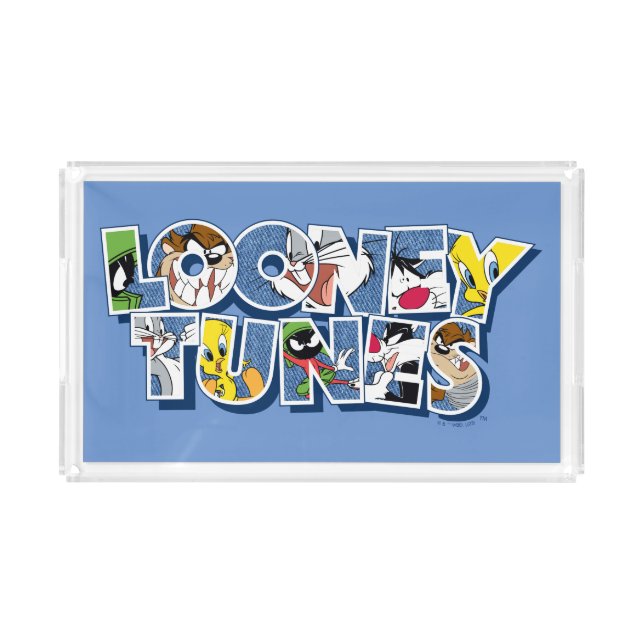 LOONEY TUNES™ Characters in Lettering Acrylic Tray (Front)