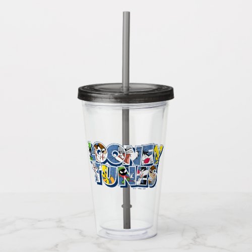 LOONEY TUNESâ Characters in Lettering Acrylic Tumbler