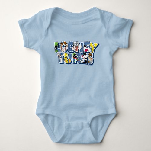 LOONEY TUNESâ Characters in Lettering Baby Bodysuit