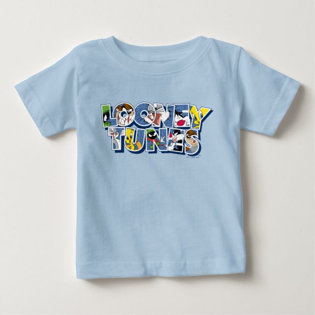 LOONEY TUNES™ Characters in Lettering Baby T-Shirt (Front)