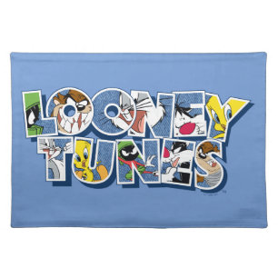LOONEY TUNES™ Characters in Lettering Cloth Placemat
