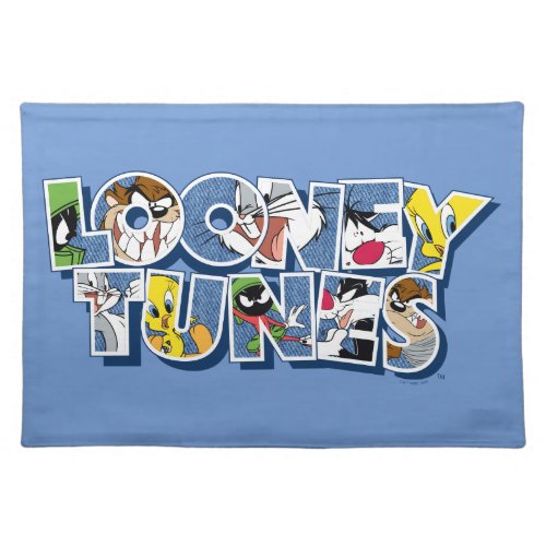 LOONEY TUNESâ Characters in Lettering Cloth Placemat