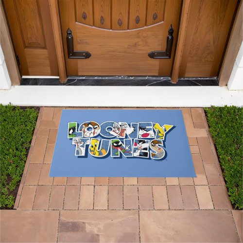 LOONEY TUNESâ Characters in Lettering Doormat